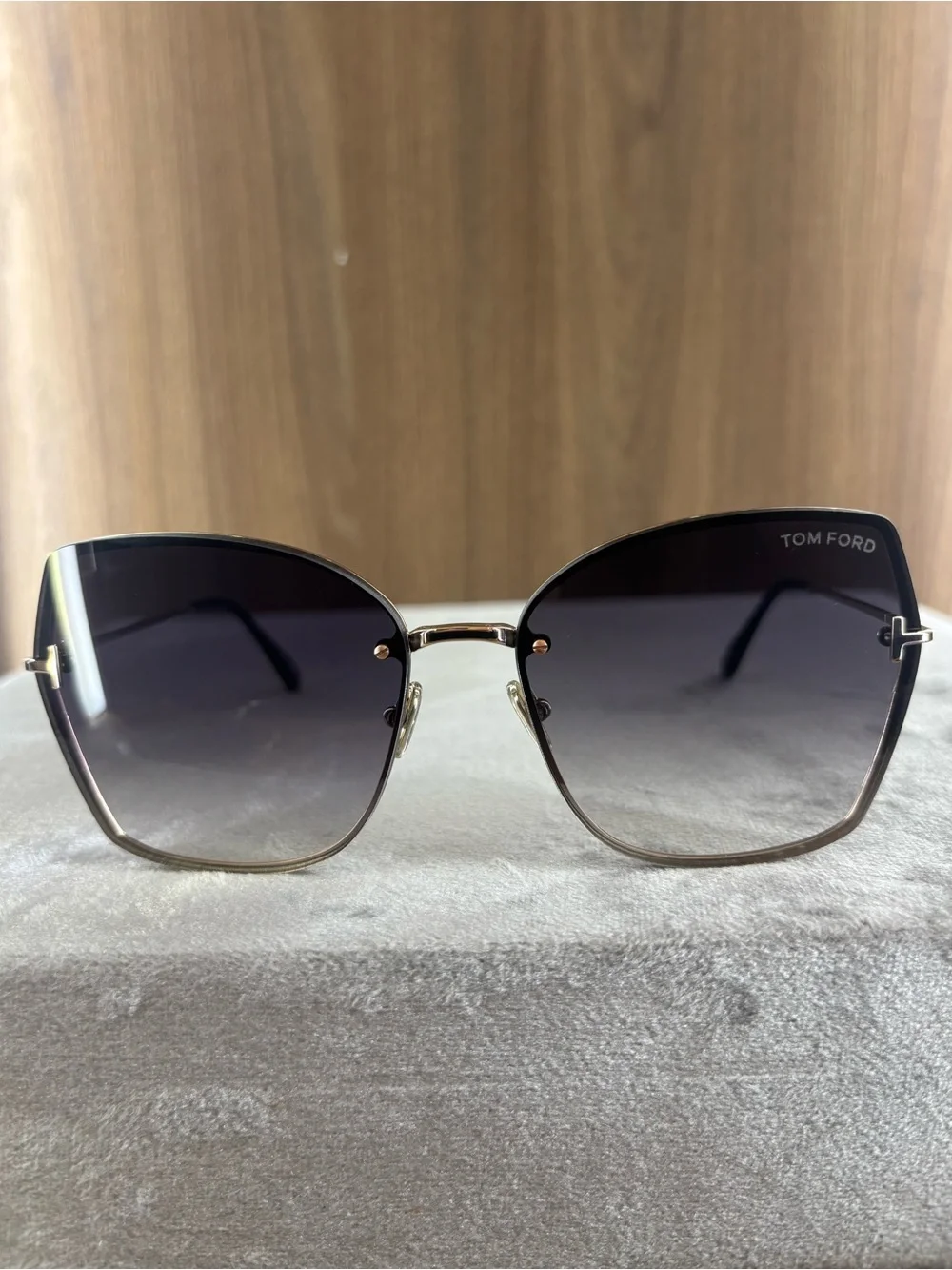 Tom Ford Nickie-02 TF1107 28B Sunglasses 62-16-140 Gold Gradient New
